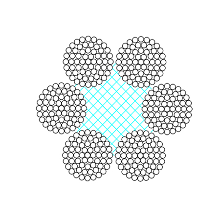 Cross lay wire rope