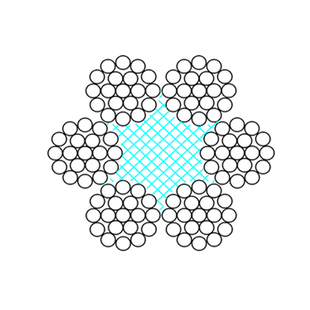 Cross lay wire rope