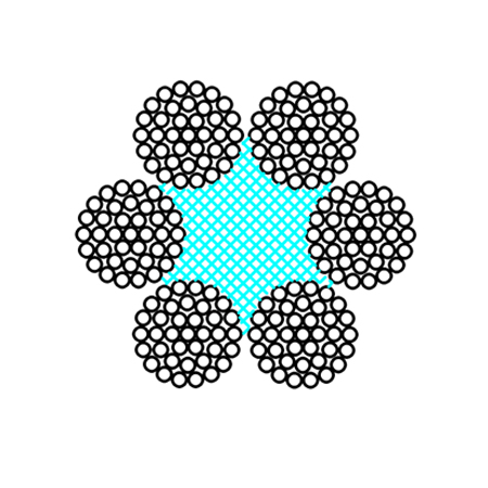 Cross lay wire rope