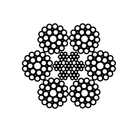 Paralell lay wire rope