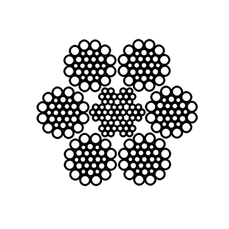 Paralell lay wire rope