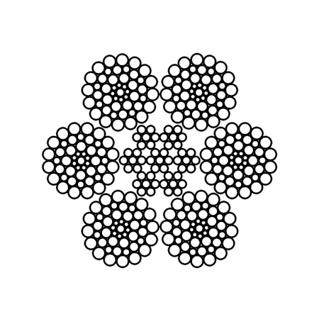 Paralell lay wire rope