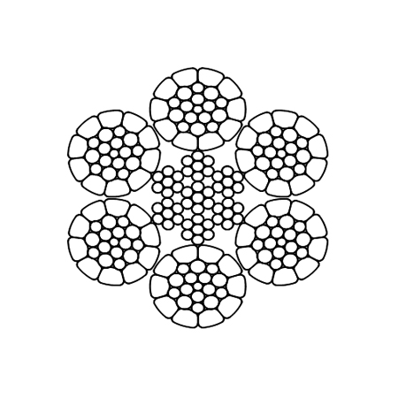 Triangular strand wire rope